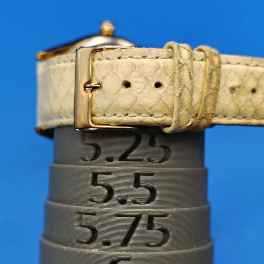 Vintage 2006 Bradgley Mischka Mother of Pearl 40mm Womens Watch Snake Skin Strap